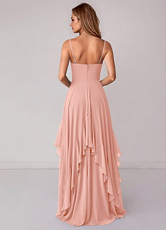 Azazie Zaina Bridesmaid Dresses Rosette A-Line Chiffon Dress image6