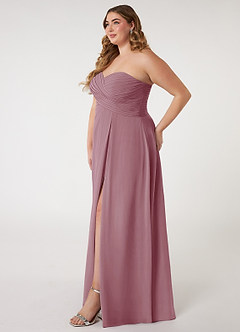 Azazie Arabella Allure Bridesmaid Dresses Vintage Mauve A-Line Sweetheart Neckline Chiffon Convertible Dress image16