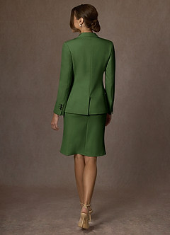 front Kennedy Oliva Vestido estruturado com elastano