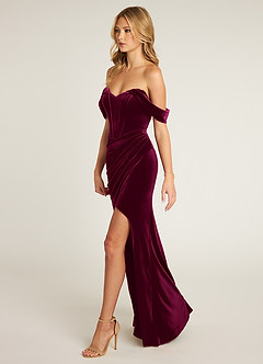 Jas Wine Velvet Maxi Dress image4