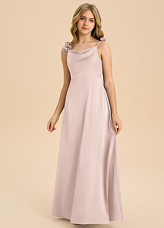 Azazie Gumdrop Junior Klä av Imperium i Stretch Satin Plisserad image3