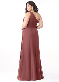 Azazie Dallas Bridesmaid Dresses Amethyst A-Line One Shoulder Chiffon Dress image7