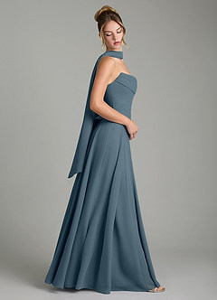 Azazie Gabriela Brautjungfernkleider A-Linie Korsett Chiffon Kleid Zwielichtviolett image3