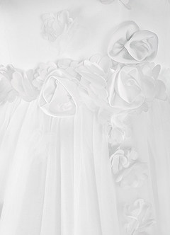 Barbie ♥ Azazie Flower Girl Dresses Diamond White Dress image12