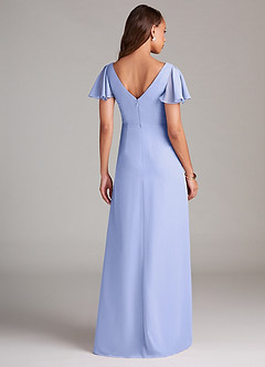 Azazie Soren Bridesmaid Dresses Lavender A-Line Ruched Chiffon Dress image2