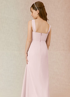 Azazie Denice Junior Blushing Pink A-Line Chiffon Dress image7