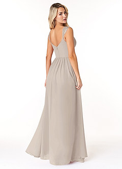 Azazie Cleobella Bridesmaid Dresses Frost A-Line Sweetheart Lace Chiffon Dress image5