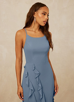 Christian Siriano Bridal for Azazie 1006 Bridesmaid Dresses Twilight Mermaid Ruched Chiffon Dress image6