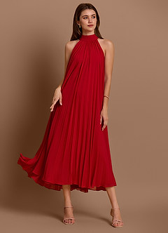 Bia Cherry Red Midi Dress image1