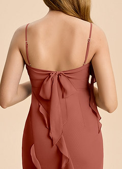 Azazie Phoebe Junior Klä av Tubklänning i Chiffong Rynkad image6