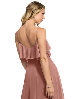Azazie Jean Bridesmaid Dresses Cedar Rose A-Line Chiffon Convertible Dress image5