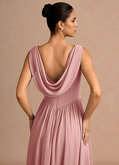 Vestido Rosa Empolvado Midi Novi image6