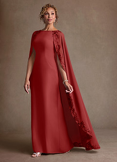 Azazie Artemisia Suknie dla Matki Panny Młodej Osłona Koronka Szyfon Długość podłogi Sukienka image4