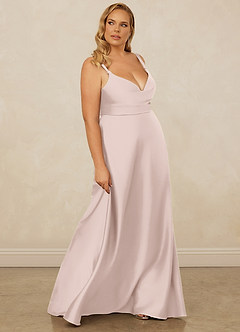 Christian Siriano Bridal for Azazie 1001 Bridesmaid Dresses Blushing Pink A-Line Sweetheart Neckline Stretch Satin Dress image14