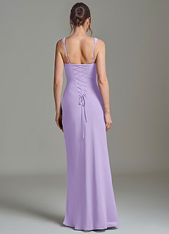 Azazie Niamh Bridesmaid Dresses Lilac Mermaid Corset Chiffon Dress image2