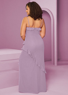 Barbie ♥ Azazie Bridesmaid Dresses Wisteria Sheath Chiffon Dress image10