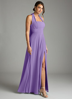 Azazie Tamira Suknie dla druhen Linia A Pofałdowany Szyfon Do ziemi Sukienka image7