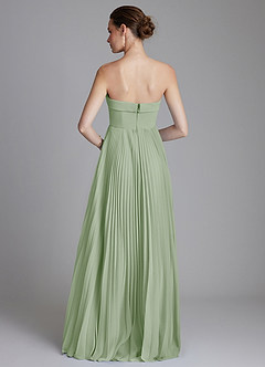 Azazie Mariana Bridesmaid Dresses Dusty Sage A-Line Strapless Chiffon Dress image7