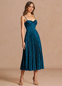 Vesper Navy Black Midi Dress image5