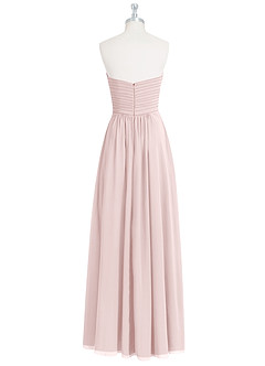 Azazie Yazmin Bridesmaid Dresses Blushing Pink A-Line Sweetheart Neckline Chiffon Convertible Dress image9