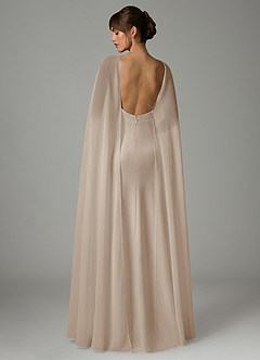 Azazie Stefania Suknie dla druhen Linia A Satyna elastyczna Do ziemi Sukienka image4