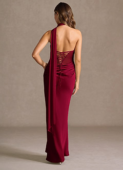 Leonore Merlot Maxi Dress image2