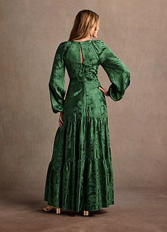 Melissa Hunter Green Long Sleeve Maxi Dress image4