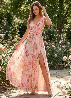 Xavira Abstract Bouquet Floral Maxi Dress image2