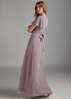 Azazie Zaniah Bridesmaid Dresses Dusk A-Line Chiffon Dress image7