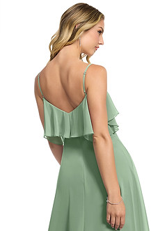Azazie Jean Bridesmaid Dresses Matcha A-Line Chiffon Convertible Dress image5
