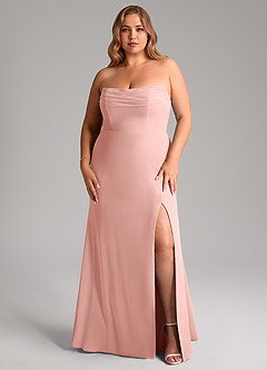 Azazie Saige Bridesmaid Dresses Rosette A-Line Off the Shoulder Chiffon Convertible Dress image16