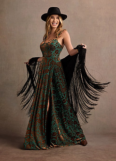 Helena Teal Multi Maxi Dress image6