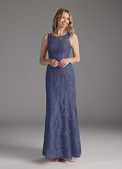 Azazie Whilhelmina vestidos de madre de la novia Vestido de Tormenta de Gasa de Sirena con Encaje image3