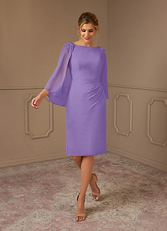 Azazie Carmela Mother of the Bride Dresses Tahiti Sheath Lace Chiffon Dress image1