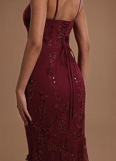 Zarelle Wine Maxi Dress image7