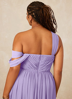 Christian Siriano Bridal for Azazie 1014 Bridesmaid Dresses Lilac A-Line Off the Shoulder Chiffon Dress image16