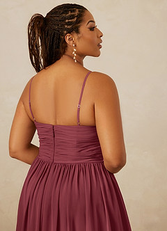 Christian Siriano Bridal for Azazie 1004 Vente Finale Robe Trapèze en Mousseline de soie Rayé Black image15