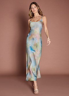 Skyler Watercolor Maxi Dress image3