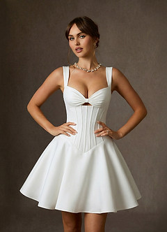 Azazie Arwen 웨딩드레스 미니 드레스 image1