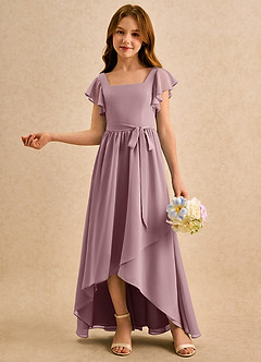 Azazie Milly Girls Formal Flower Girl Klänningar Klä A-Line i Chiffong Plisserad image4
