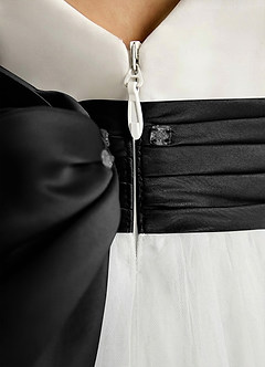 Azazie Sosie Flower Girl Klänningar Klä A-Line i Tyll Plisserad image5