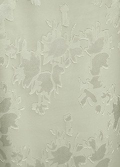 Azazie Dorina Mother of the Bride Dresses Dusty Sage Sheath Pleated Floral Jacquard Dress image6