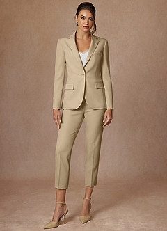 Kennedy Champagne Structured Stretch Blazer