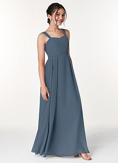 Azazie Simoan Junior Neptune A-Line Sweetheart Neckline Chiffon Dress image3