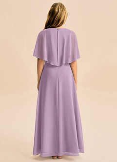 Azazie Maris Junior Abito A-Line in Chiffon Glicine image2