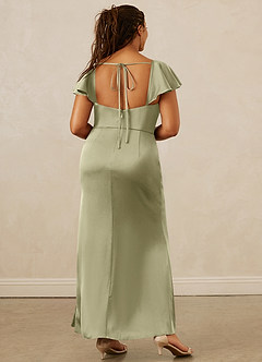 Christian Siriano Bridal for Azazie 1005 Kleider zum Anprobieren zu Hause Etui Herzausschnitt Stretch-Satin Kleid Zedernrose image15