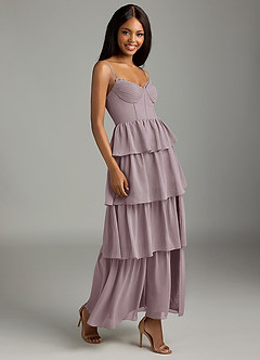 Azazie Kaiden Bridesmaid Dresses Dusk A-Line Sweetheart Neckline Chiffon Dress image6