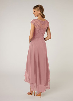 Azazie Shonda Final Sale Black Lace Chiffon Dress image2
