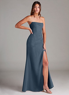 Azazie Leonis Bridesmaid Dresses Neptune Sheath Strapless Chiffon Convertible Dress image8