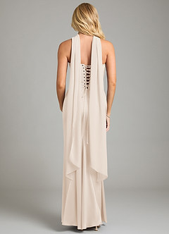 Azazie Sorrel Bridesmaid Dresses White Alabaster Mermaid Strapless Stretch Satin Convertible Dress image9